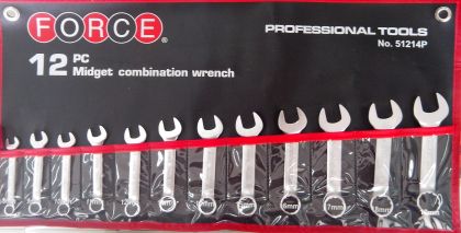 12 pcs Midget combination wrench set, 51214P