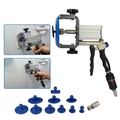 Air vacuum dent puller with pads