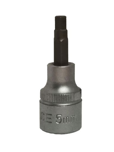 5mm 3/8"Dr. Hex socket bit, 34405005