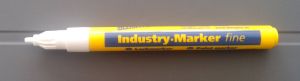 Немски индустриален маркер BLEISPITZ  1-2 мм, бял 0976