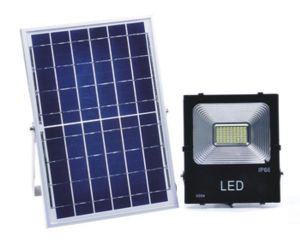 100 W LED соларно-акумулаторен прожектор