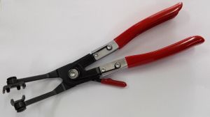 45° Hose clamp pliers with red coating, 780-0058A