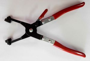 45° Hose clamp pliers with red coating, 780-0068