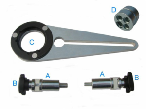 Комплект инструменти за демонтаж и монтаж на демпферната шайба на BMW N47; N57 , 780-8376
