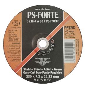 Диск за шлайфане на метал E230-7 A 30 P PS-Forte