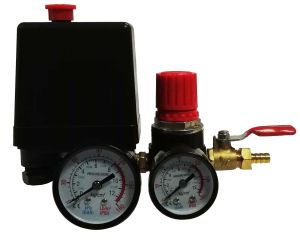Аir compressor pressure valve switch manifold relief gauges regulator set, 513051