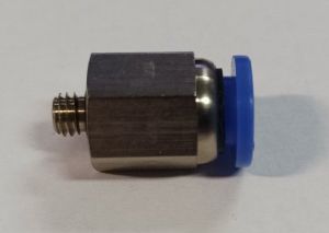PU Hose connector Tube 6mm - Thread M5, 9100456