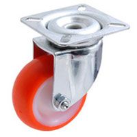 Wheel made of injected polyurethane with a rotating bracket, 364302