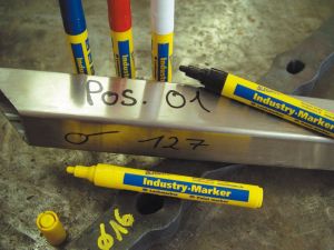 BLEISPITZ Indusrty paint marker, Yellow 4 mm, 0525