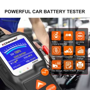KW650 Motorcycle & Car Battery tester KONNWEI