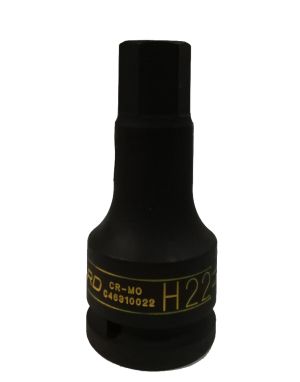 22mm 3/4"Dr. Impact Hex bit socket (one piece), C46310022