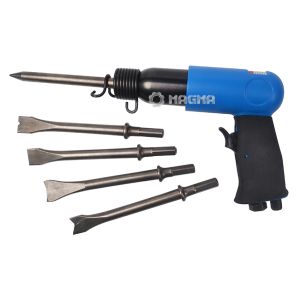 190mm Penuamtic air hammer with 4 Round/Hex Chisel Shank, 93969