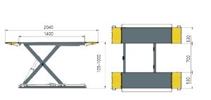 Low-profile Scissor Lift M30E 