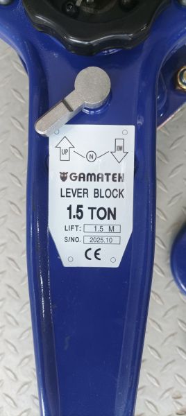 1.5 Ton Lever Block Chain Hoist, 1.5 m Lift Height, CB1515