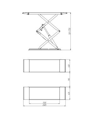 3.8t Low-profile Scissor lift F3000L
