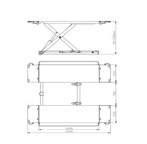Low-profile Scissor Lift 3500SE